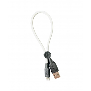 USB кабель Lightning HOCO X21 PLUS 25см белый