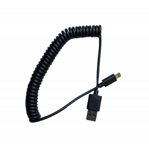 USB кабель Lightning Deppa 72121 пружинка 1.5m черный