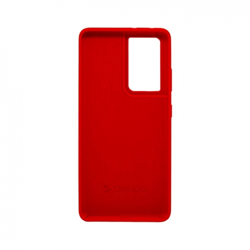 Накладка Deppa Liquid Silicon Pro 870017 для Samsung S21 Ultra/G998B красная