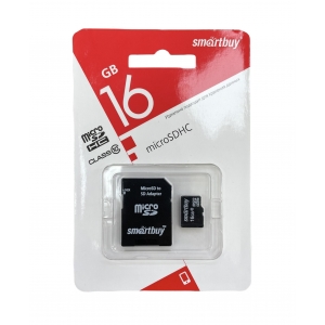 MicroSD 16GB Smartbuy SB16GBSDCL10-00LE
