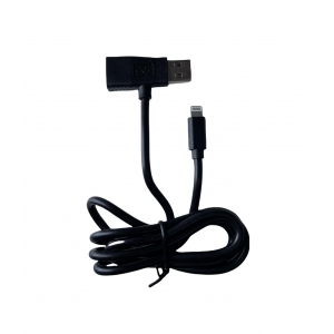USB кабель Lightning 2в1 с USB 2.0 черный