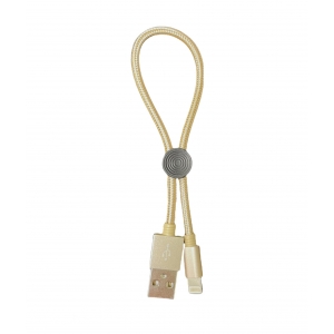 USB кабель Lightning HOCO X35 25 см золотой